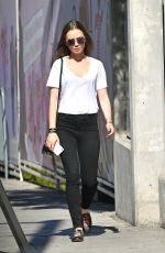 LILY COLLINS Out for Lunch in West Hollywood 09/16/2018