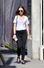 LILY COLLINS Out for Lunch in West Hollywood 09/16/2018