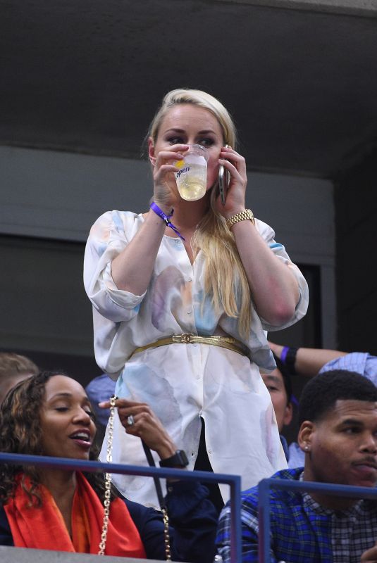 LINDSEY VONN at 2018 US Open Tennis Tournament in New York 08/09/2018