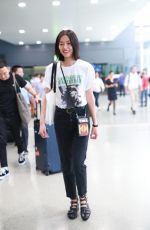 LIU WEN at Airport in Shanghai 09/05/2018