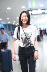 LIU WEN at Airport in Shanghai 09/05/2018