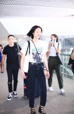 LIU WEN at Airport in Shanghai 09/05/2018