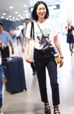 LIU WEN at Airport in Shanghai 09/05/2018