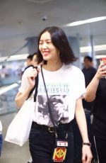 LIU WEN at Airport in Shanghai 09/05/2018