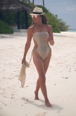 LIZZIE CUNDY in Swimsuits on the Beach in Maldives 09/08/2018