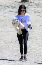 LUCY HALE at a Dog Park in Los Angeles 09/16/2018