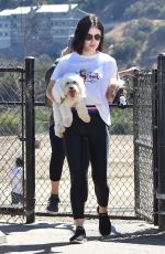 LUCY HALE at a Dog Park in Los Angeles 09/16/2018