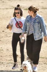 LUCY HALE at a Dog Park in Los Angeles 09/19/2018