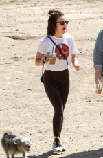 LUCY HALE at a Dog Park in Los Angeles 09/19/2018