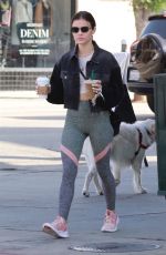 LUCY HALE at a Starbucks in Los Angeles 09/21/2018