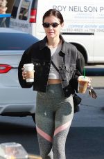 LUCY HALE at a Starbucks in Los Angeles 09/21/2018