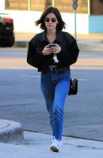 LUCY HALE in Jeans Out in Los Angeles 09/25/2018