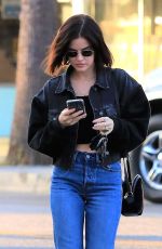 LUCY HALE in Jeans Out in Los Angeles 09/25/2018