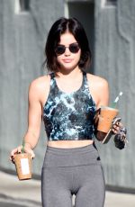 LUCY HALE in Tights Out in Los Angeles 09/15/2018