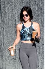 LUCY HALE in Tights Out in Los Angeles 09/15/2018