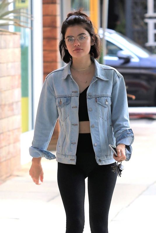 LUCY HALE Leaves a Gym in Los Angeles 09/01/2018