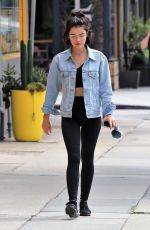 LUCY HALE Leaves a Gym in Los Angeles 09/01/2018