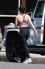 LUCY HALE Leaves a Gym in Studio City 09/14/2018