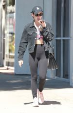 LUCY HALE Leaves a Gym in Studio City 09/14/2018
