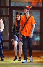 MADELAINE PETSCH and Travis Mills Leaves Disneyland in Anaheim 09/18/2018