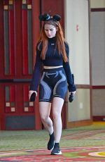 MADELAINE PETSCH and Travis Mills Leaves Disneyland in Anaheim 09/18/2018
