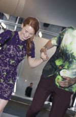 MADELAINE PETSCH Leaves a Party in Milan 09/20/2018