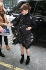 MAISIE WILLIAMS Arrives at BBC Radio in London 09/28/2018