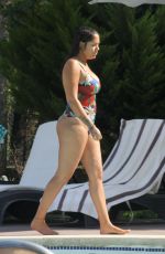 MALIN ANDERSON in Swimsuit at a Pool in Palma De Mallorca 09/05/2018