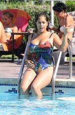 MALIN ANDERSON in Swimsuit at a Pool in Palma De Mallorca 09/05/2018