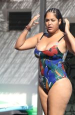 MALIN ANDERSON in Swimsuit at a Pool in Palma De Mallorca 09/05/2018