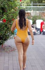 MALIN ANDERSSON in Swimsuit at a Pool in Majorca 09/03/2018