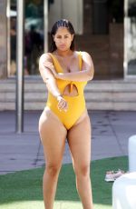 MALIN ANDERSSON in Swimsuit at a Pool in Majorca 09/03/2018