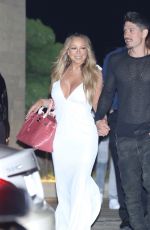 MARIAH CAREY Out for Dinner in Malibu 08/29/2018