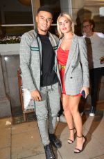 MEGAN BARTON Arrives at Rosso Restaurant and Bar in Manchester 09/13/2018