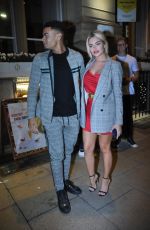 MEGAN BARTON Arrives at Rosso Restaurant and Bar in Manchester 09/13/2018