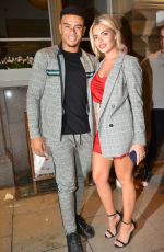 MEGAN BARTON Arrives at Rosso Restaurant and Bar in Manchester 09/13/2018