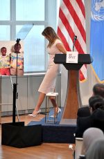 MELANIA TRUMP Hosts Reception in Honor of UN General Assembly in New York 09/26/2018