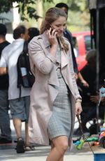 MELISSA BENOIST on the Set of Supergirl in Vancouver 08/30/2018