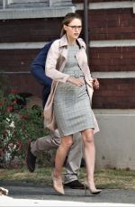 MELISSA BENOIST on the Set of Supergirl in Vancouver 08/30/2018