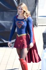 MELISSA BENOIST on the Set of Supergirl in Vancouver 09/05/2018
