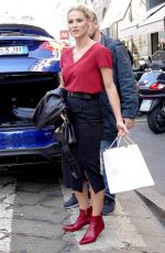 MICHELLE HUNZIKER Out and About in Milan 09/28/2018