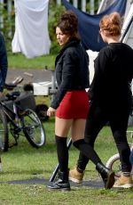 MICHELLE KEEGAN on the Set of Brassic in Manchester 09/17/2018