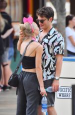 MICHELLE RANDOLPH and Gregg Sulkin at Disneyland 09/24/2018