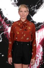 MICHELLE WILLIAMS at Venom Photocall in Los Angeles 09/27/2018
