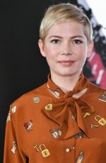 MICHELLE WILLIAMS at Venom Photocall in Los Angeles 09/27/2018