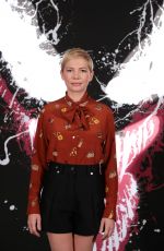 MICHELLE WILLIAMS at Venom Photocall in Los Angeles 09/27/2018