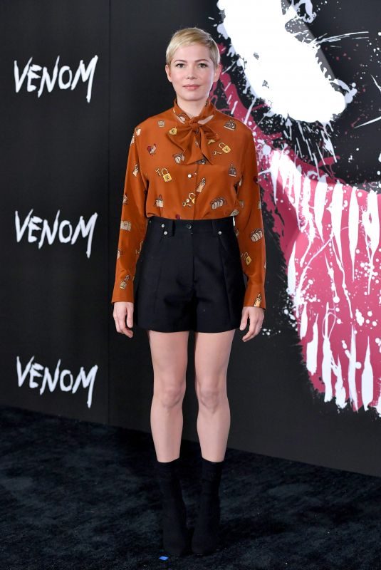 MICHELLE WILLIAMS at Venom Photocall in Los Angeles 09/27/2018