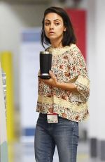 MILA KUNIS Leaves a Hospital in Beverly Hills 08/29/2018