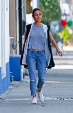 MILA KUNIS Out and About in Studio City 09/25/2018