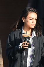 MILA KUNIS Out for a Coffee in Los Angeles 09/26/2018